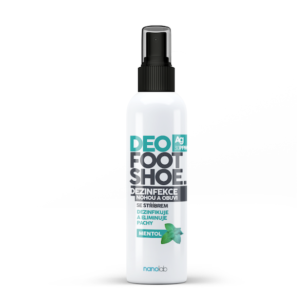 DEO FOOT SHOE Mentol 100ml - osvěžující sprej do bot i na nohy se stříbrem DEO FOOT SHOE Mentol 100ml - osvěžující sprej do bot i na nohy se stříbrem